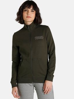 Puma - Graphic Womens Green Jacket
