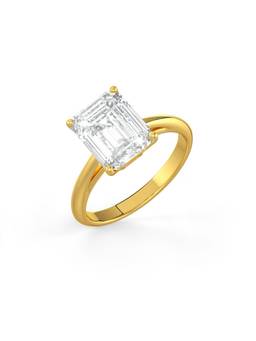 MISS JO - Emerald Cut Solitaire Engagement Ring