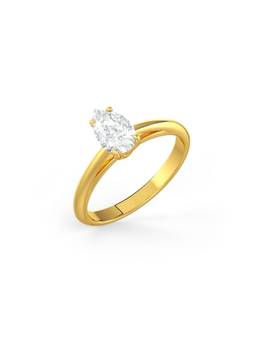 MISS JO - Pear Shaped 6X8Mm Solitaire Engagement Ring