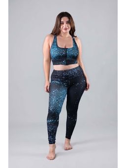 Keepfit - Blue Printed Regular Fit Top and Leggings