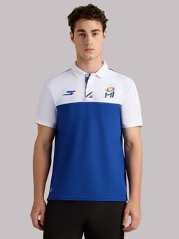 SKECHERS - Men MI: TRAVEL BLUE WHITE POLO