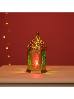 Voncasa - Metal & Glass Golden Lantern