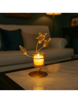 Voncasa - Single Votive Tea Light Holder - Floral Design