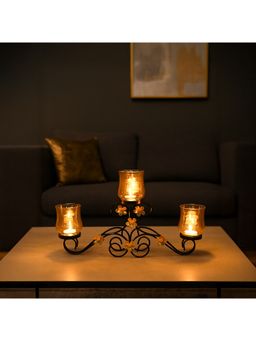 Voncasa - 3 Votive Tealight Holder - Black Frame