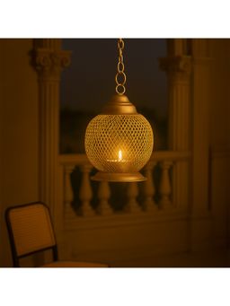 Voncasa - Hanging T-Light Holder (Golden)