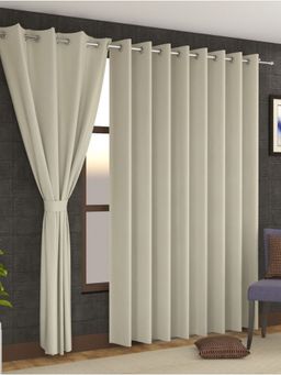 Florida - Premium Velvet Door Curtain Soft and Lightweight - Cream