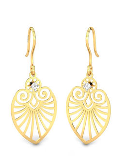 Candere by Kalyan Jewellers - 18K (750) Yellow Gold & Diamond Earring for Women