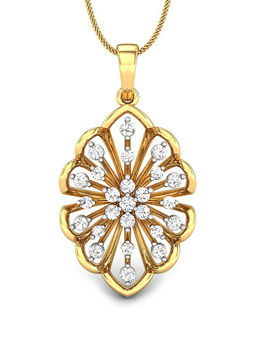 Candere by Kalyan Jewellers - 18K (750) Yellow Gold & Diamond Pendant for Women