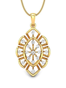 Candere by Kalyan Jewellers - 18K (750) Yellow Gold & Diamond Pendant for Women
