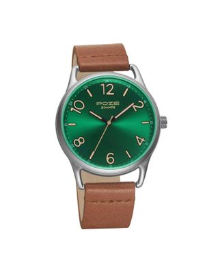 Buy Sonata Poze Quartz Analog Green Dial Pu Leather Strap Watch