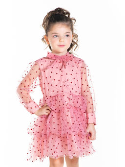 CHERRY CRUMBLE BY NITT HYMAN - Pink Strawberry Farm Dress