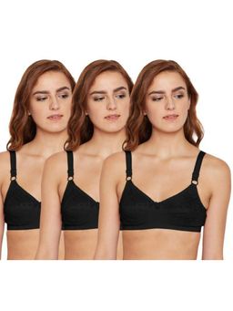 Bodycare - Pack of 3 B-C-D Cup Bra In Black Colour