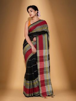 Beatitude - Multicolor Cotton Woven Saree with Unstitched Blouse