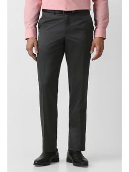 Van Heusen - Grey Textured Formal Trousers