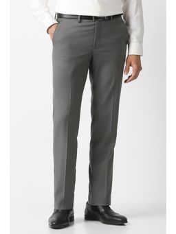 Van Heusen - Grey Textured Formal Trousers