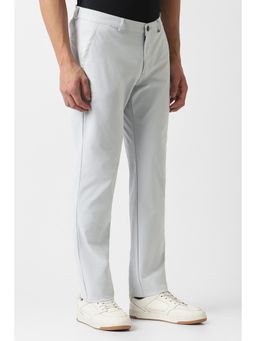 Van Heusen - Grey Solid/Plain Casual Trousers