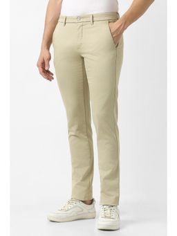 Van Heusen - Beige Solid/Plain Casual Trousers