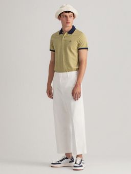 GANT - Men Olive Solid Regular Polo T-shirt