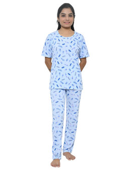 FUNKRAFTS - Girls Premium Cotton Printed T-Shirt and Pyjama (Set of 2)