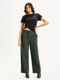 Levi's - Women's High Rise Olive Comfortable Fit Trouser