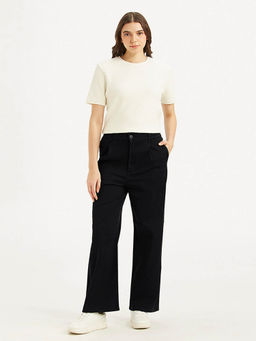 Levi's - Women's High Rise Black Wide Leg Trouser