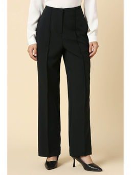 Allen Solly - Women Black Solid Formal Trouser