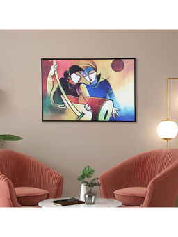 HomeTown - Devotion Synthetic Painting In Multi-Color