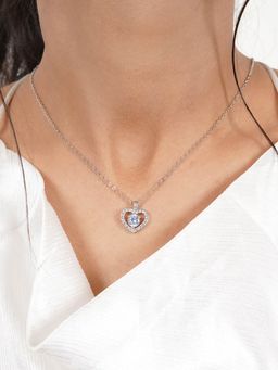 Joker and Witch - Joker & Witch Etta Drop in a Heart Silver Necklace