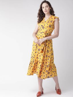 Twenty Dresses by Nykaa Fashion - Mustard Cool Classic Revival Dress