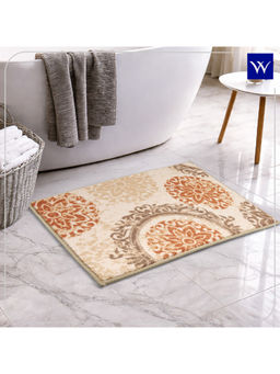 Welspun - Beige Ethan Polyester Machine Tufted Stain Resistant Bath Mat (S)