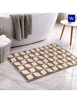 Welspun - Brown Ethan Polyester Machine Tufted Stain Resistant Bath Mat (L)