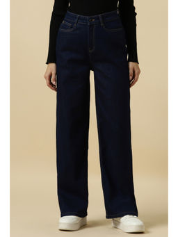 Allen Solly - Women Navy Regular Fit Dark Wash Jeans