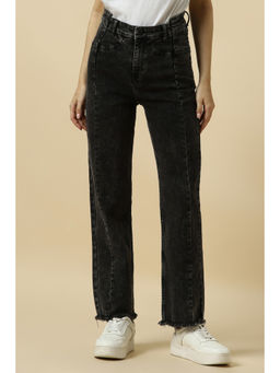 Allen Solly - Women Black Regular Fit Light Wash Jeans