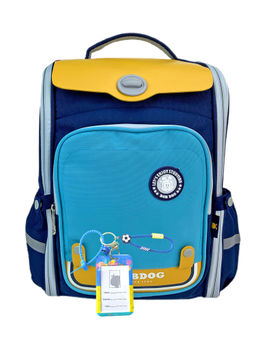 Little Surprise Box - Light Blue & Yellow Collapsible & Foldable School Backpack for Kids