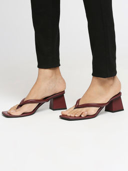 Twenty Dresses by Nykaa Fashion - Maroon Would Be Crazy Too Heels