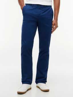Tommy Hilfiger - Blue Relaxed Fit Solid Mid Rise Trouser