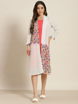 Qurvii - Multi Color Floral Shrug