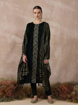 STADO - Green Paisley Kurta with Pant and Dupatta