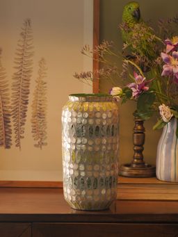 Pure Home + Living - Green Embellished Lacquer Vase (L)