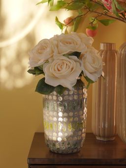 Pure Home + Living - Green Embellished Lacquer Vase (S)