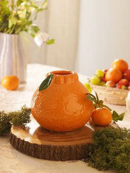 Pure Home + Living - Orange Ceramic Vase (S)