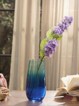 Pure Home + Living - Green Blue Ombre Glass Vase