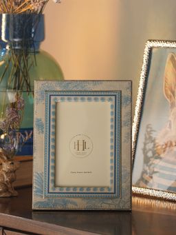 Pure Home + Living - Blue Varena Faux Leather Photo Frame (S)