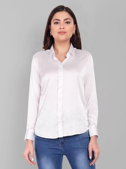Mera Rang - Soft Satin White Shirt