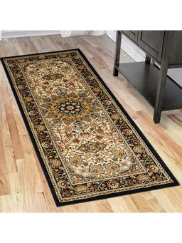 OBSESSIONS - Polypropylene Heat Set Traditional Carpet Navy (2.5x5 Feet)