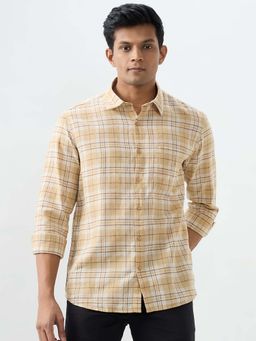 Spykar - Beige Solid Slim Fit Shirt for Men