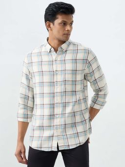 Spykar - Off White Solid Regular Fit Shirt for Men