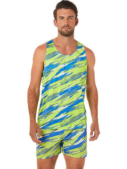ASICS - Color Injection Singlet Green Men Running T-shirts