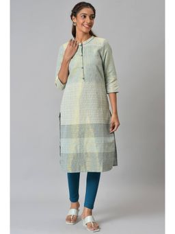Aurelia - Women Multicolor Festive Geometric Print Cotton Blend Kurta