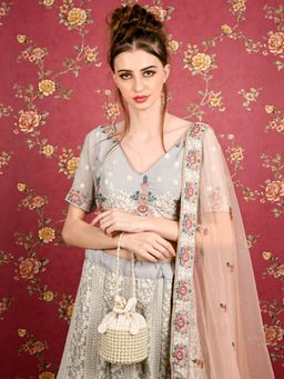 Odette - Apricot Embellished Potli Bag